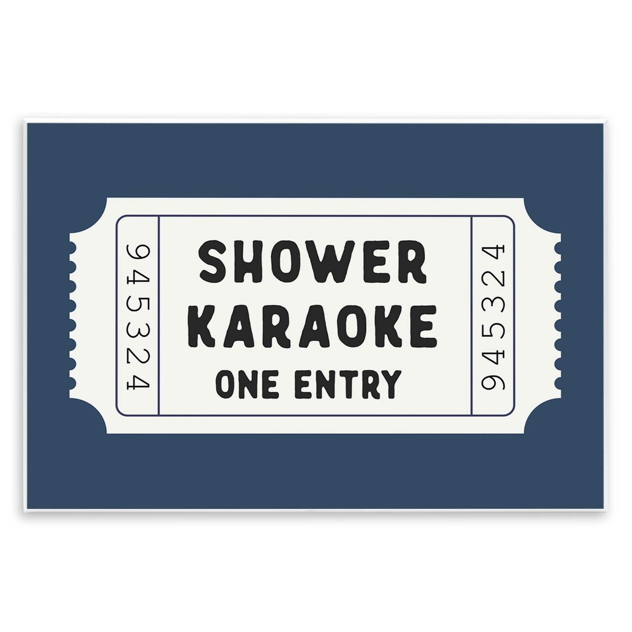 Stupell Industries Shower Karaoke Bathroom Humor Wall Plaque, design by Lettered and Lined